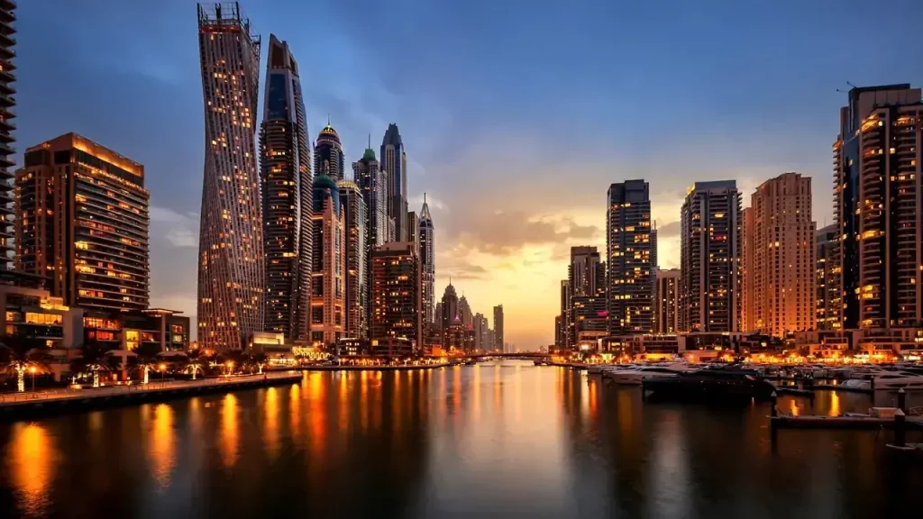 Short Term Rentals in Dubai: The Complete Owner's Guide Dubai Marina skyline at dusk, one of the strongest short-term rental areas for Dubai property owners