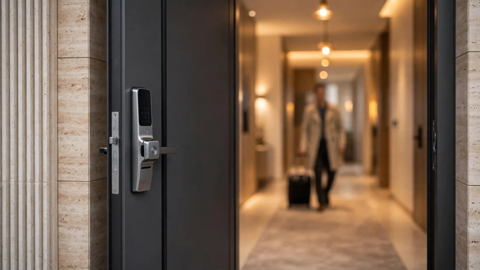 How to Start an Airbnb Business in Dubai: The Owner's Launch Guide Guest entering a Dubai apartment through a smart lock self check-in