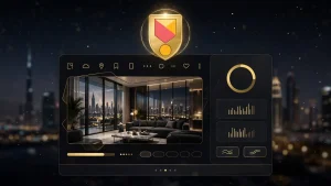 Airbnb Superhost badge on a Dubai holiday home listing