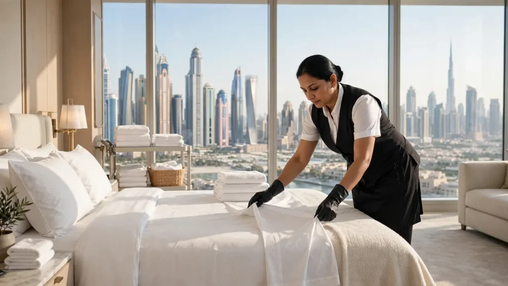 Best Short Term Rentals in Dubai for Airbnb: What Top-Earning Owners Do Differently Professional turnover cleaning between Airbnb guest stays in Dubai