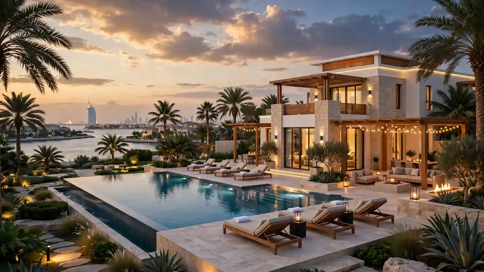 Best Holiday Homes Companies in Dubai: An Owner's Guide to the Top Operators (and What Guests Should Book) Luxury Palm Jumeirah villa with private pool, a top Dubai holiday home