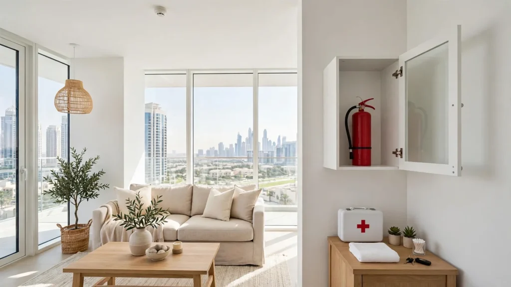 Dubai Airbnb Rules: The Owner's Compliance Guide Dubai Airbnb safety requirements inside a licensed holiday home