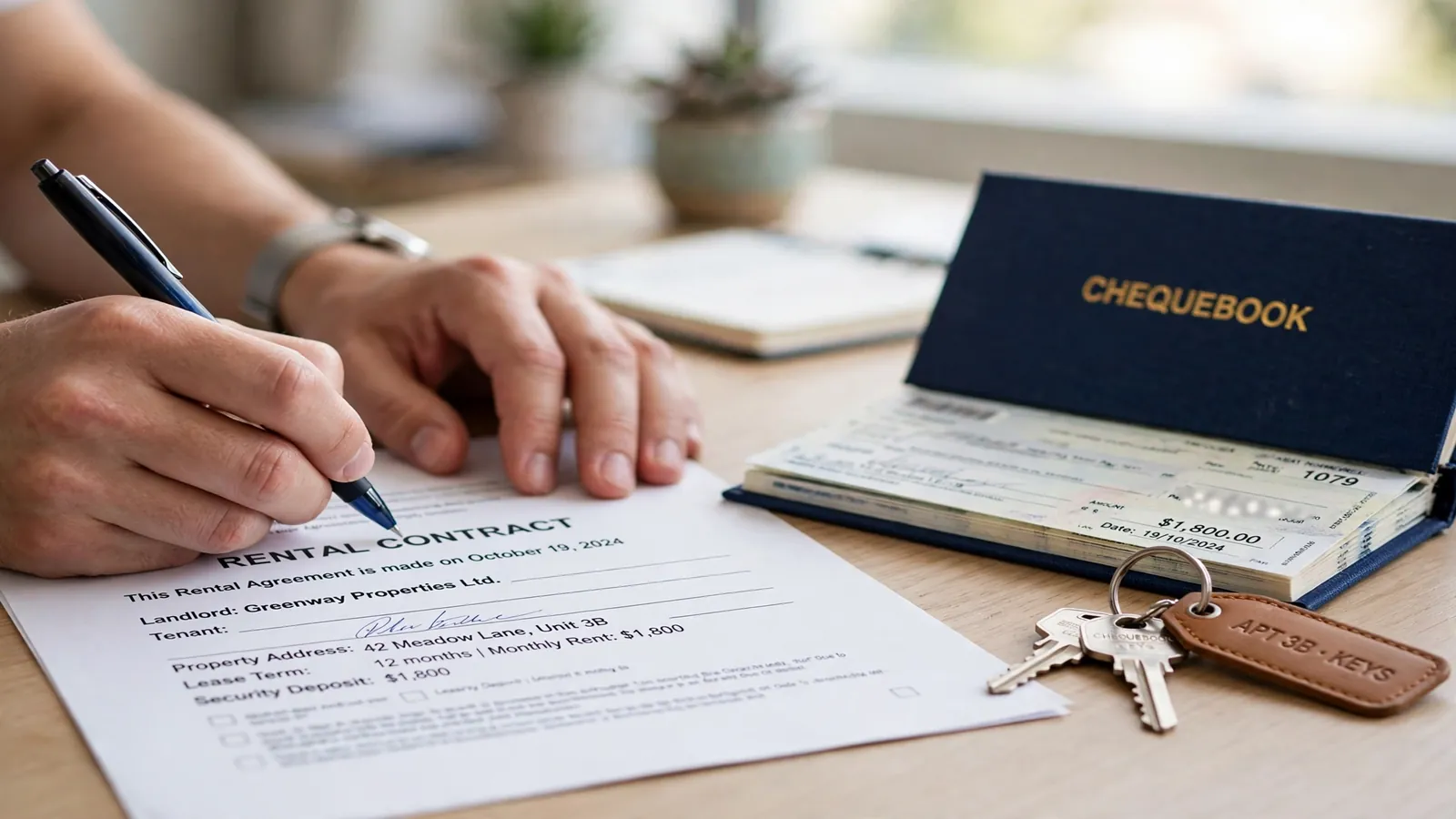 How to Rent an Apartment in Dubai: A First-Timer's Step-by-Step Guide Signing a tenancy contract for a Dubai apartment