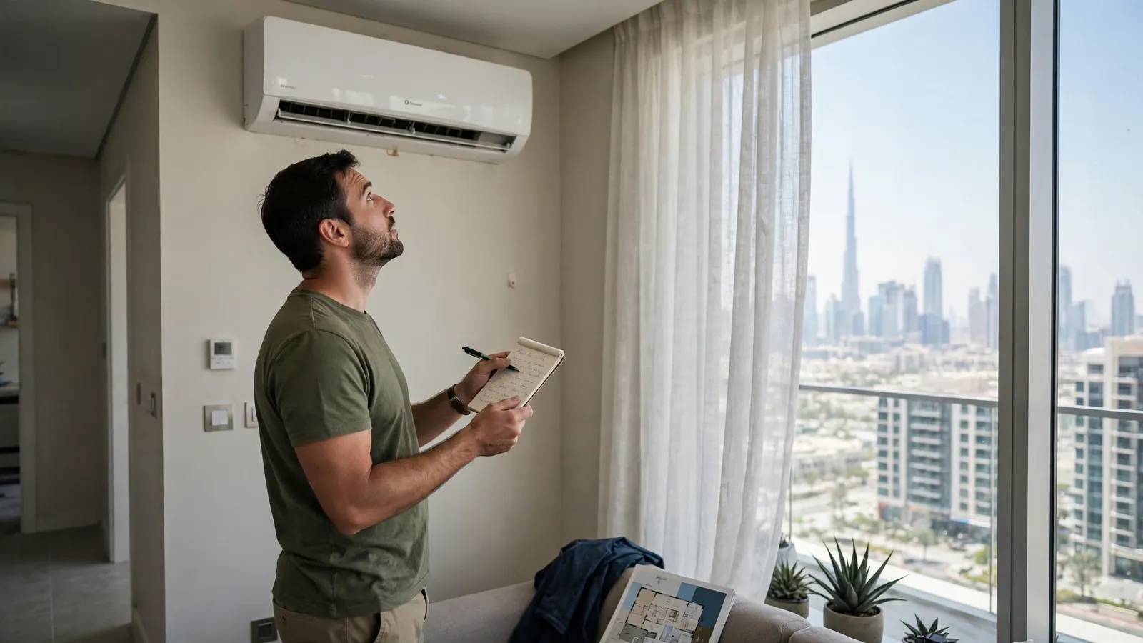 How to Rent an Apartment in Dubai: A First-Timer's Step-by-Step Guide Tenant inspecting an apartment during a viewing in Dubai