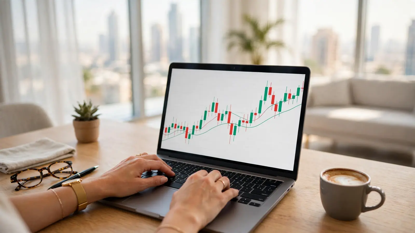 How Dubai Holiday Home Managers Get Paid: The Owner's Fee-Transparency Guide Manager adjusting nightly rates on a laptop during Dubai low season to protect owner income