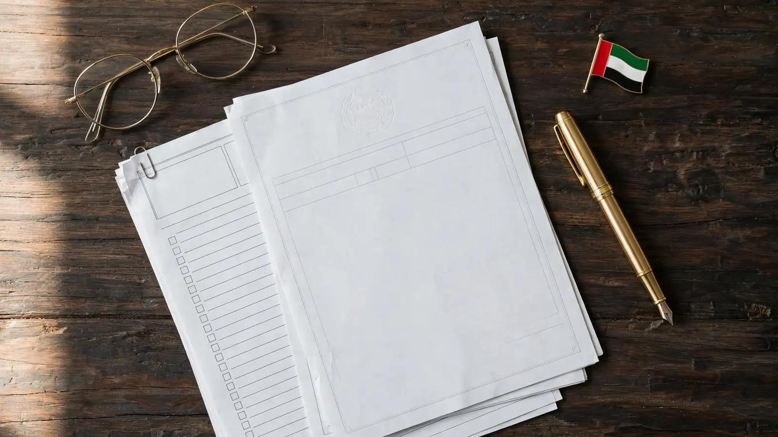 Airbnb Arbitrage in Dubai: Should You Rent Your Apartment to an Operator? Holiday home permit documents and a pen on a desk in Dubai