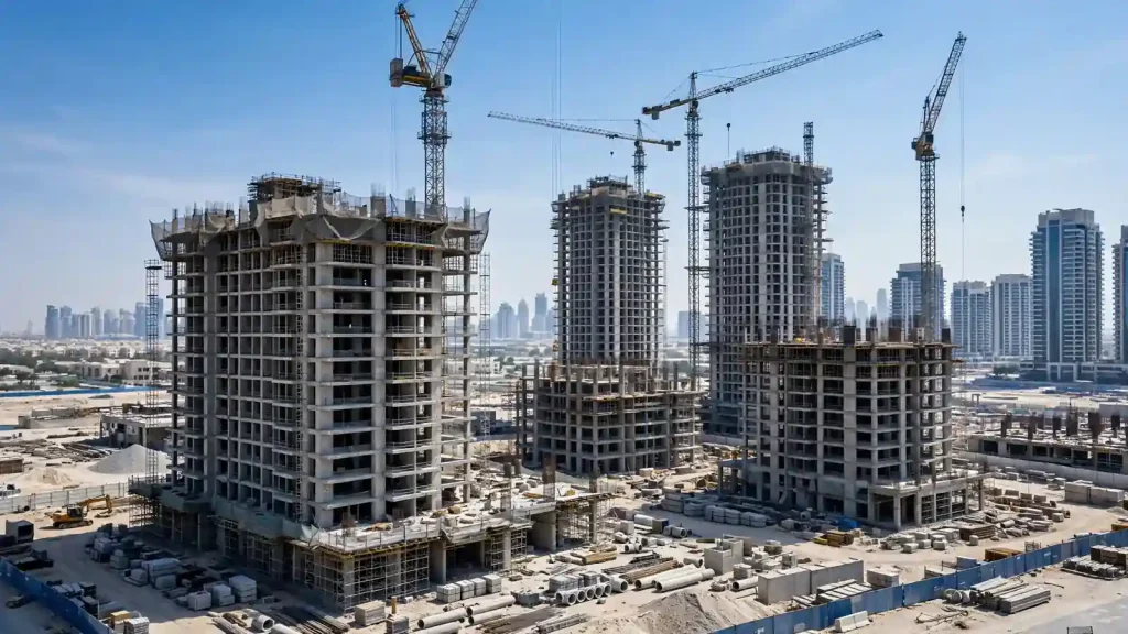 Types of Properties in Dubai: Which Ones Earn Most from Short-Term Rentals Dubai off-plan construction towers