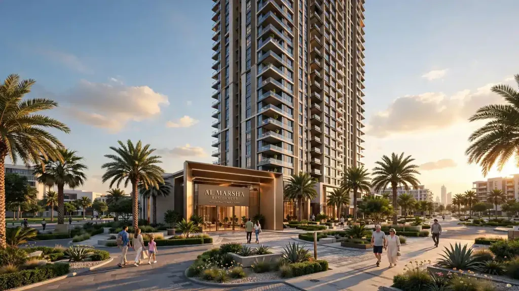 Requirements for Renting a Flat in Dubai: Complete Documents Checklist Residential apartment tower exterior in Dubai