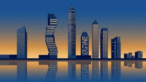 Dubai skyline at dusk behind the short-term rental market reality check for Airbnb owners